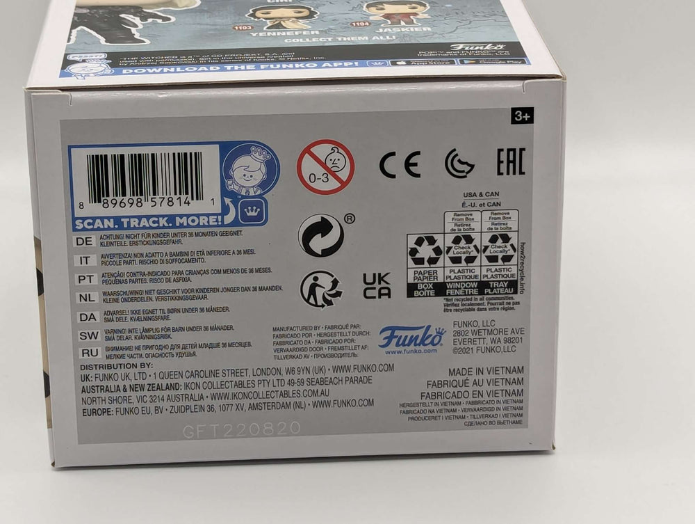 Funko Pop Television | Netflix The Witcher | Geralt #1192 | Chase Edition