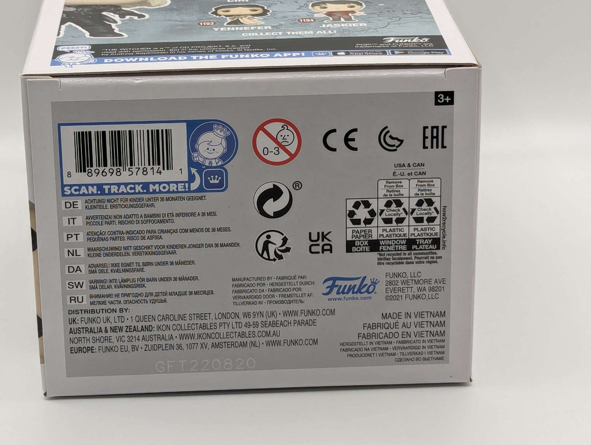 Funko Pop Television | Netflix The Witcher | Geralt #1192 | Chase Edition