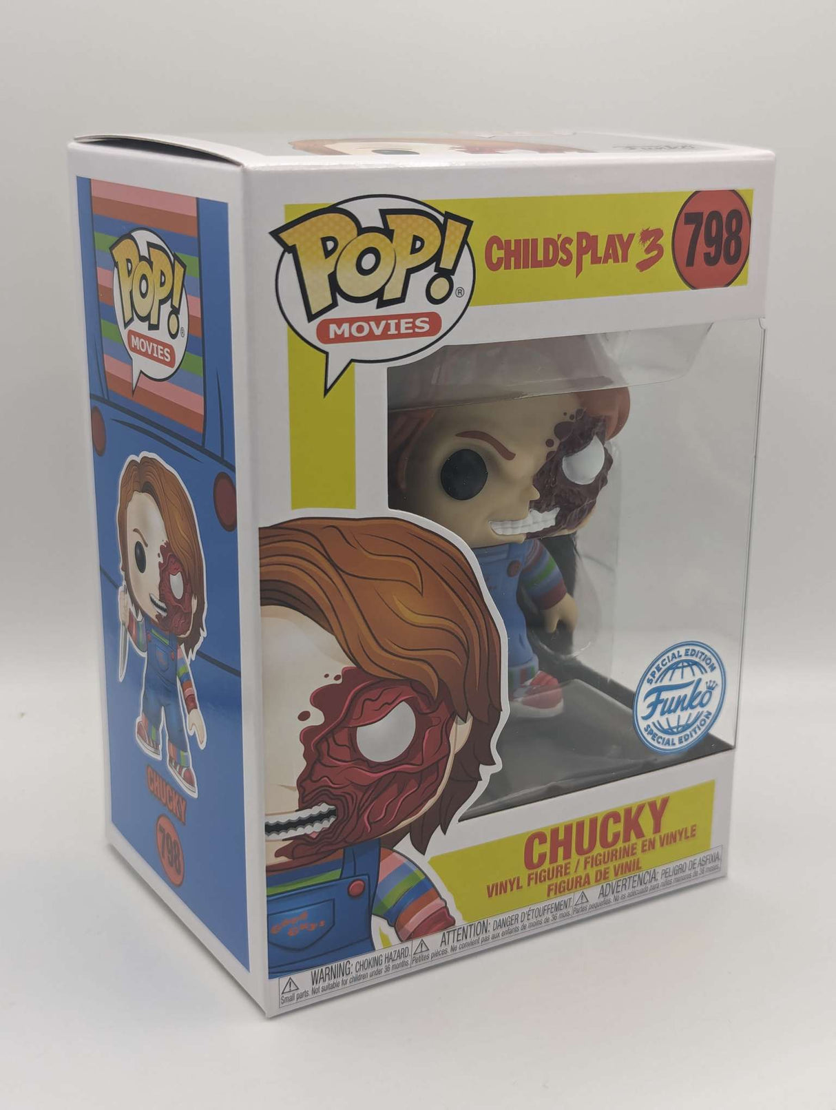 Funko Pop Movies | Child's Play 3 | Chucky (Half Face) #798