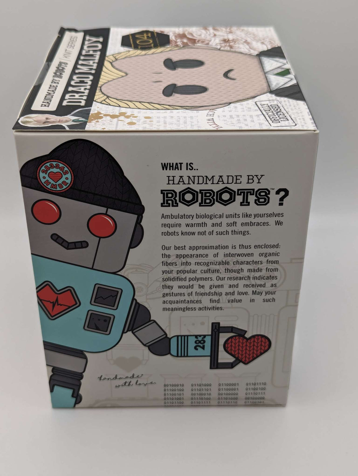 Damaged Box | Handmade by Robots | Harry Potter | Draco Malfoy Vinyl Figure | Knit Series #104