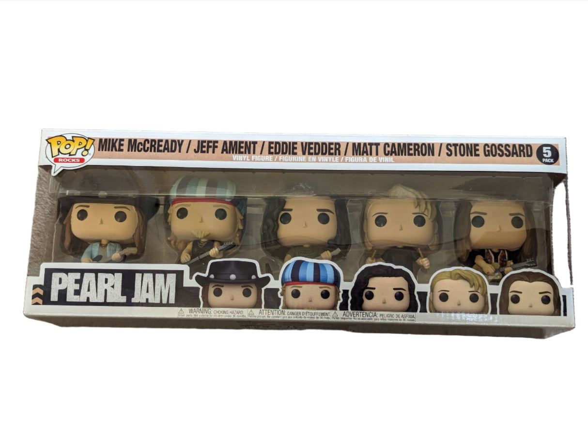 Funko Pop Rocks | Pearl Jam | 5 Pack + Hard Stack Pop Protector