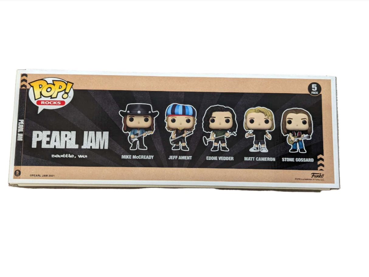 Funko Pop Rocks | Pearl Jam | 5 Pack + Hard Stack Pop Protector
