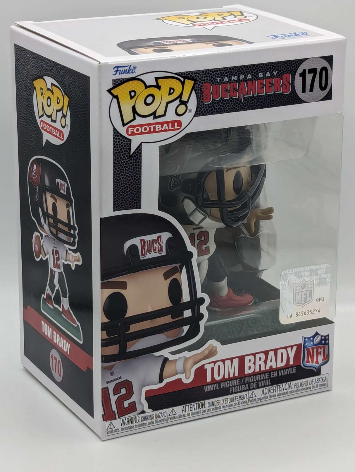 Funko Pop Football NFL | Tampa Bay Buccaneers | Tom Brady (Away) #170