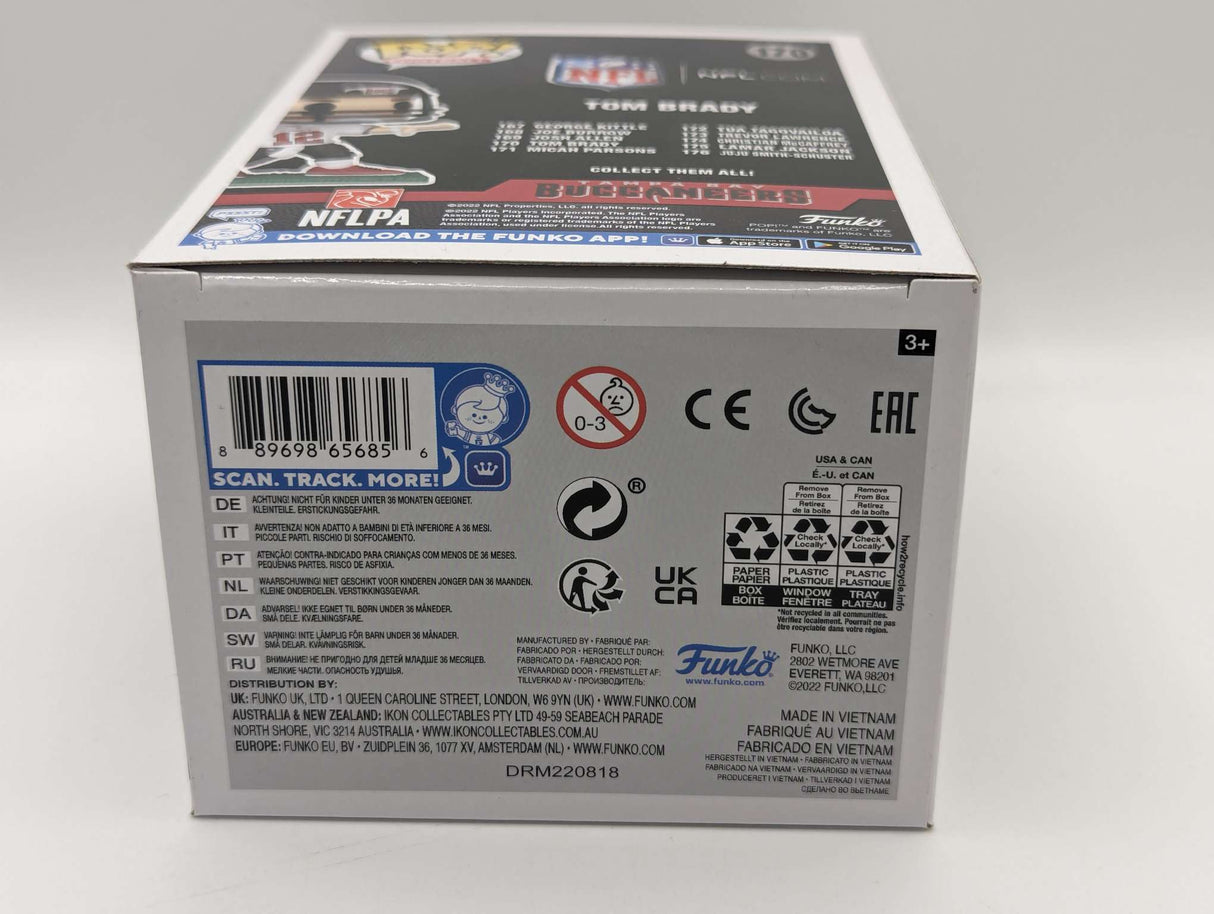 Funko Pop Football NFL | Tampa Bay Buccaneers | Tom Brady (Away) #170