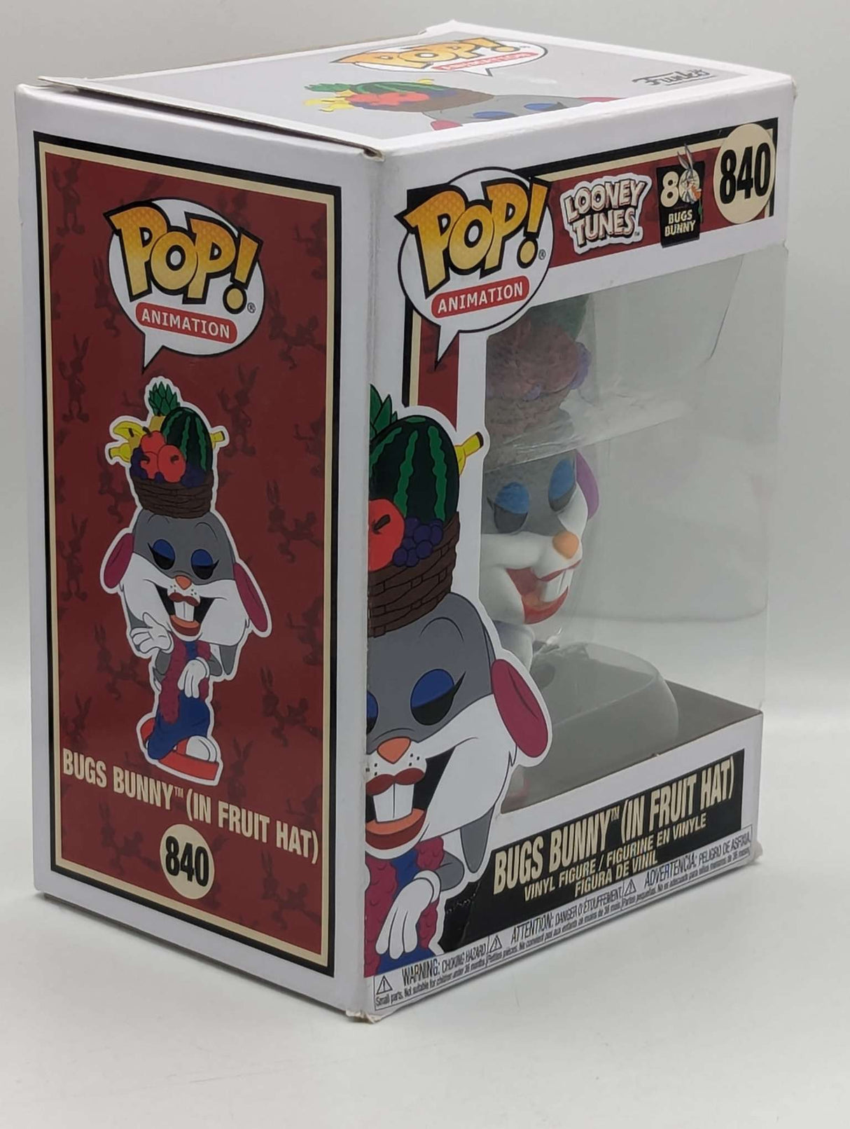 Damaged Box | Funko Pop Animation | Looney Tunes | Bugs Bunny (In Fruit Hat) #840