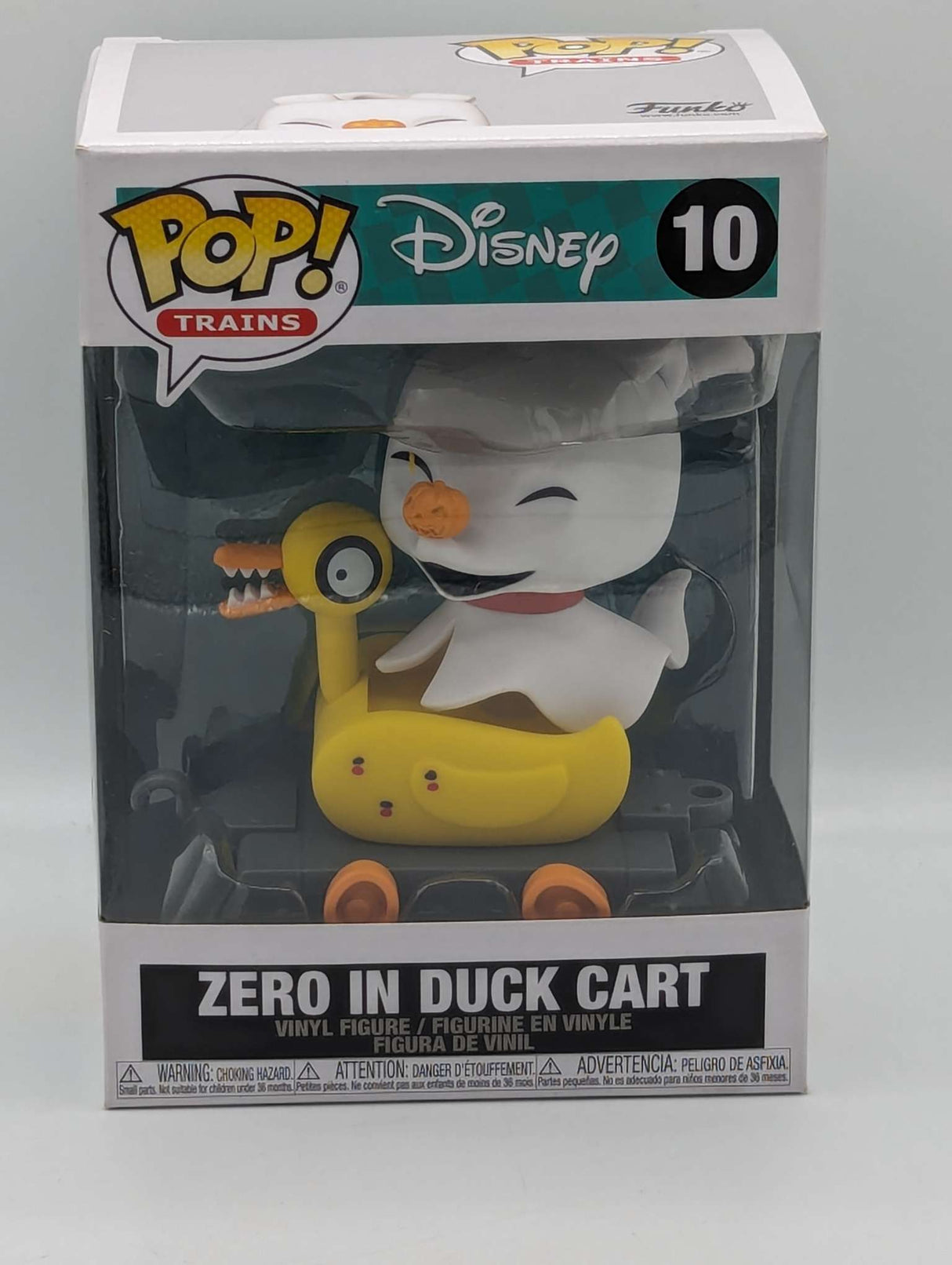 Damaged Box | Funko Pop Trains | Disney Nightmare Before Christmas | Zero in Duck Cart #10