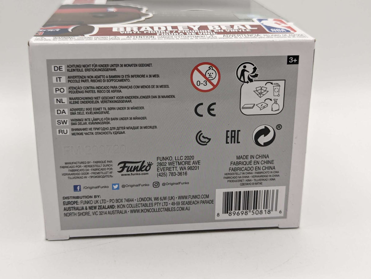 Funko Pop Basketball | Washington Wizards | Bradley Beal #85