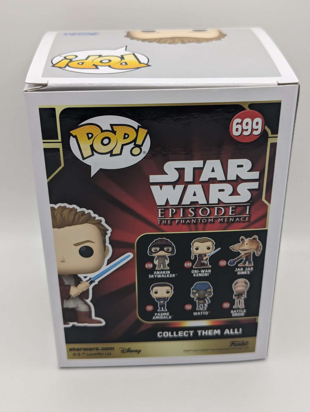 Funko Pop Star Wars | Episode 1 The Phantom Menace | Obi-Wan Kenobi (Young) #699