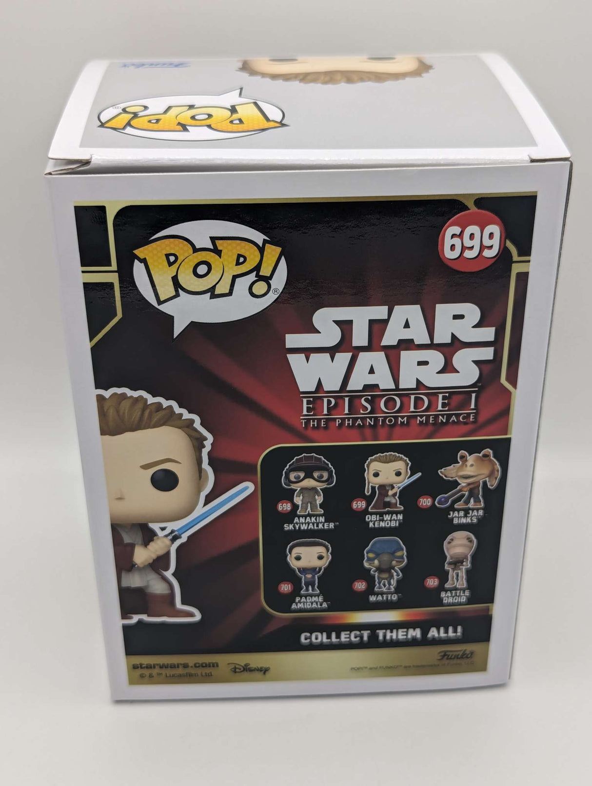 Funko Pop Star Wars | Episode 1 The Phantom Menace | Obi-Wan Kenobi (Young) #699