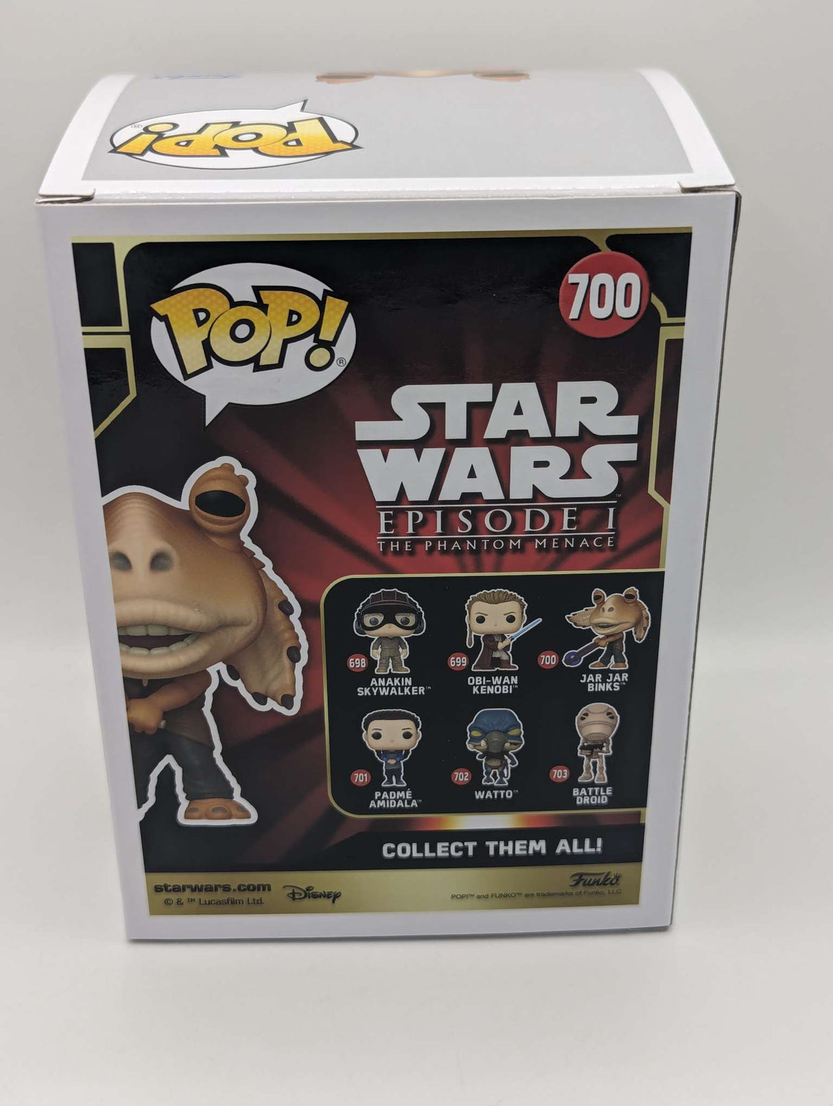 Funko Pop Star Wars | Episode 1 The Phantom Menace | Jar Jar Binks (Booma Bal) #700