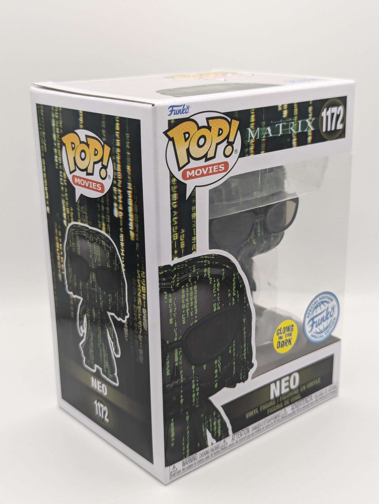 Funko Pop Movies | The Matrix | Neo Glow in the Dark #1172