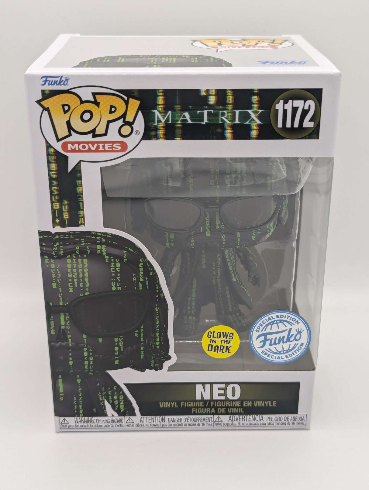 Funko Pop Movies | The Matrix | Neo Glow in the Dark #1172
