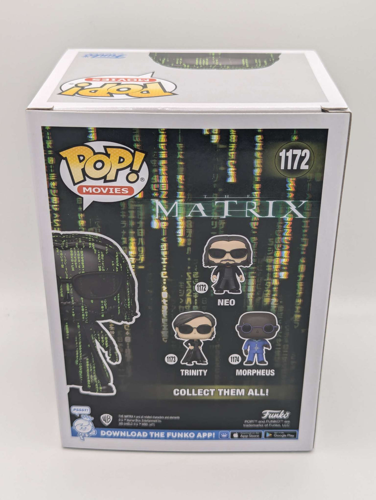Funko Pop Movies | The Matrix | Neo Glow in the Dark #1172
