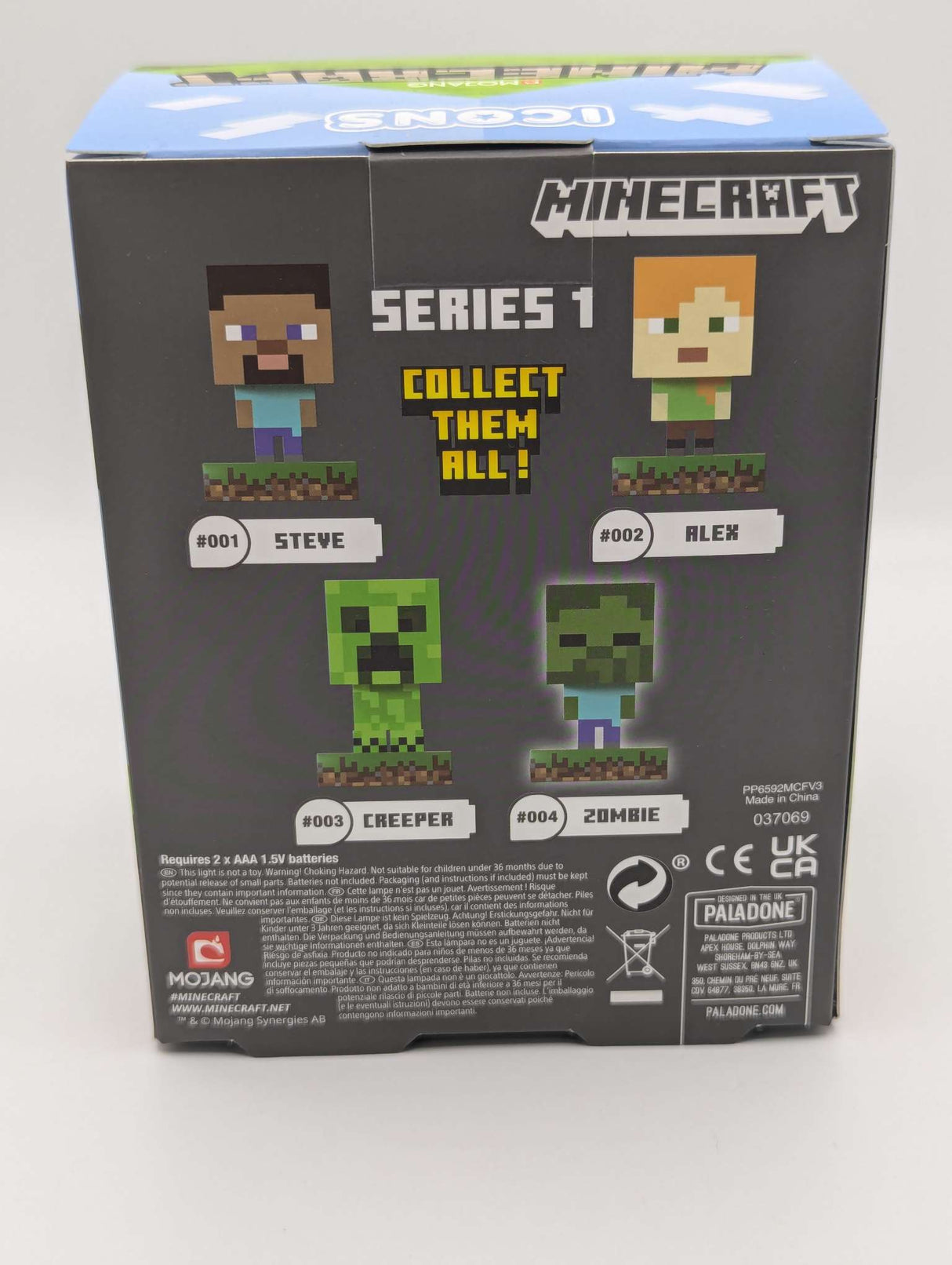 Paladone Minecraft |ZOMBIE Icon Light | Officially Licensed