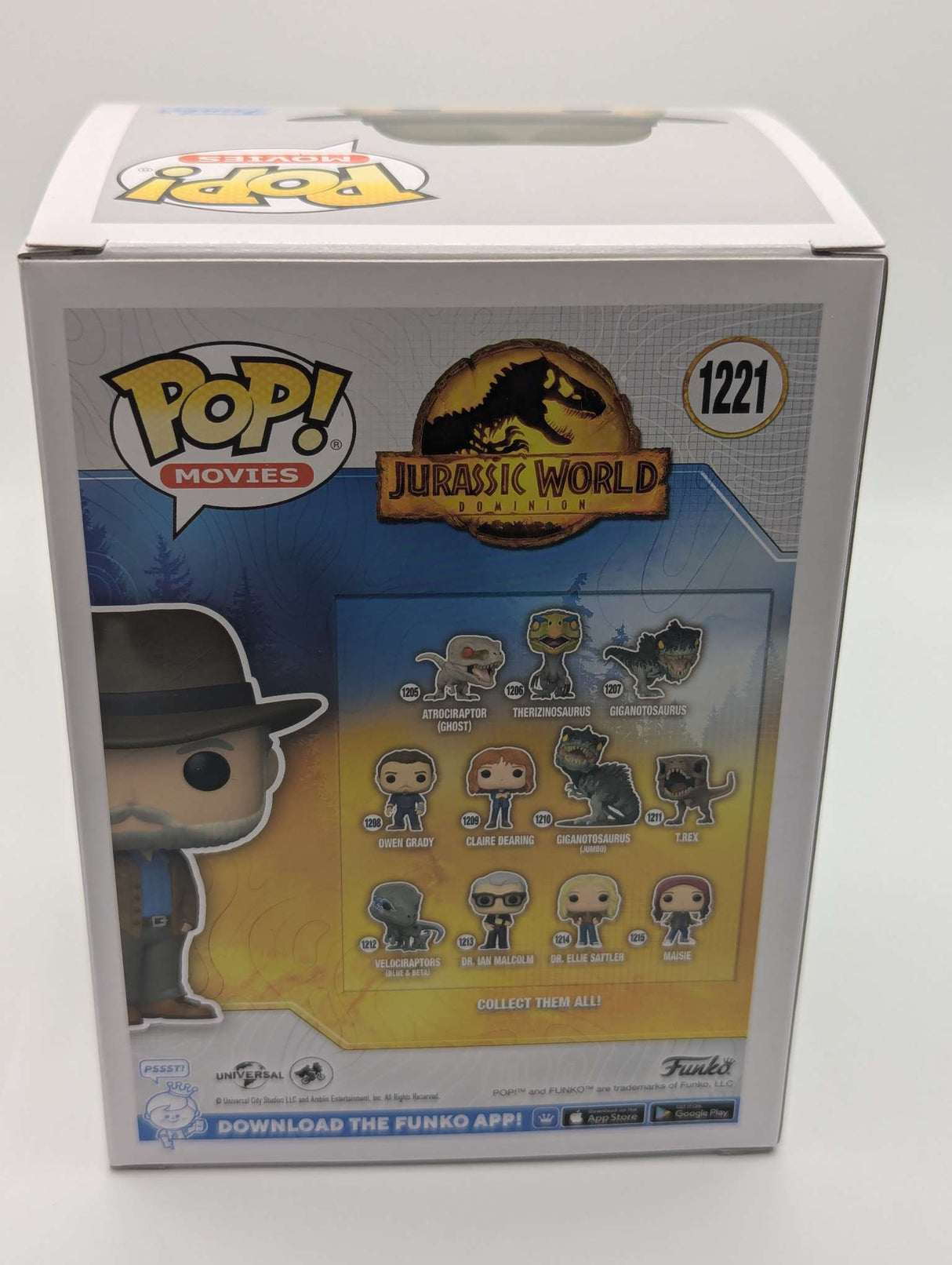 Damaged Box | Funko Pop Movies | Jurassic World Dominion | Dr. Alan Grant #1221