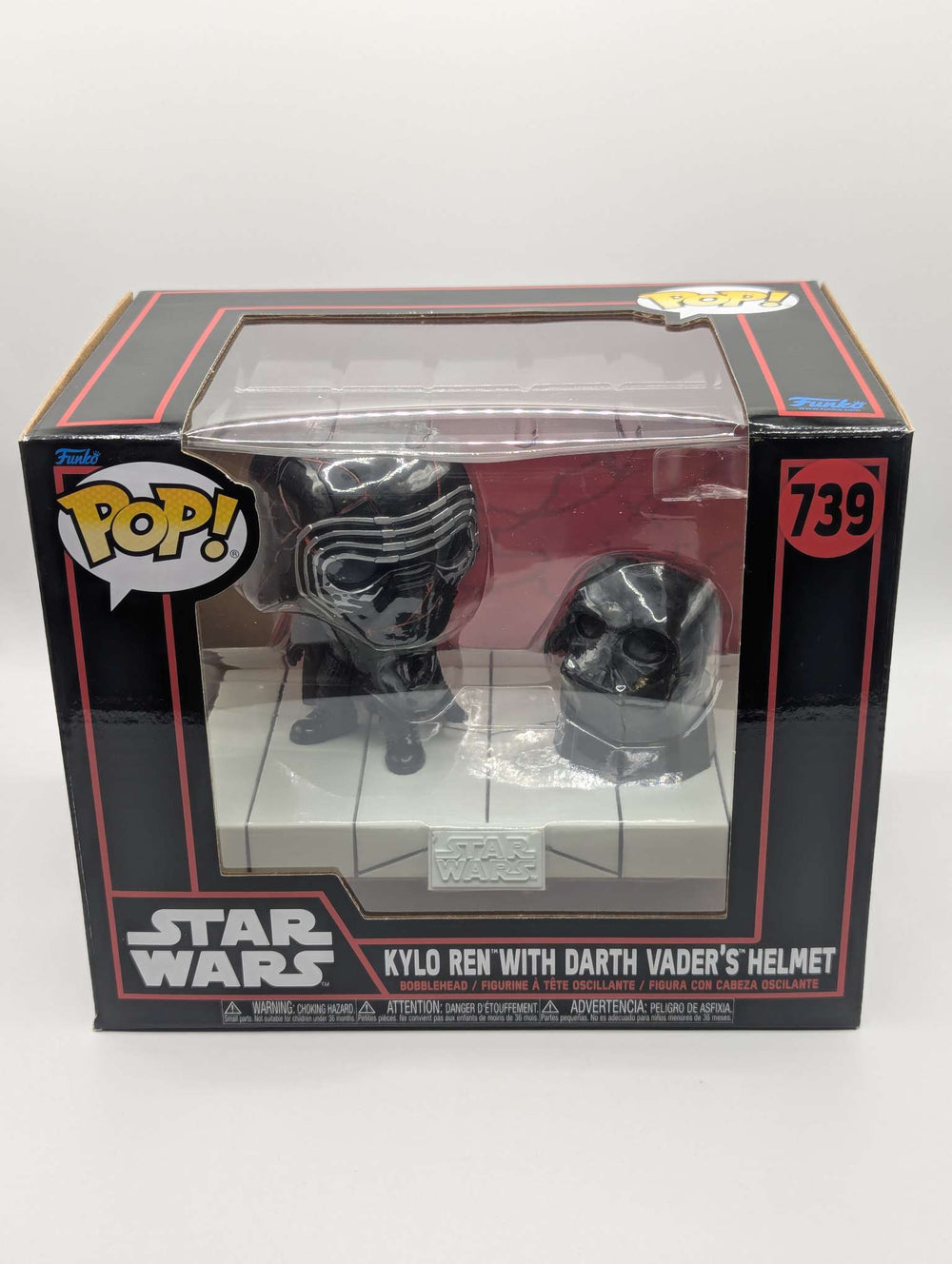 Kylo Ren with Darth Vader's Helmet | Funko Pop Star Wars Deluxe Dark Side #739