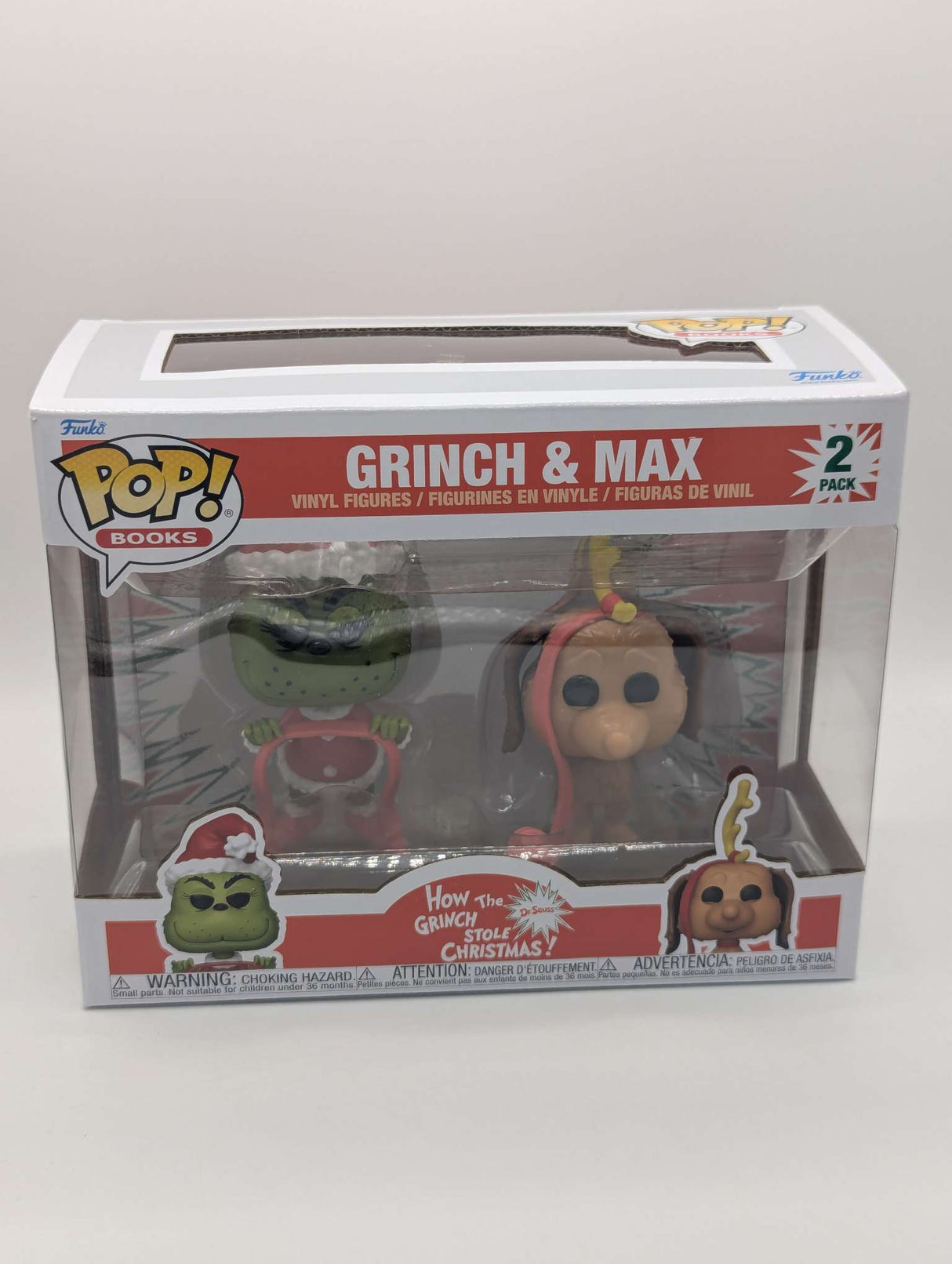 GRINCH AND MAX | How The Grinch Stole Christmas | Funko Pop! Books 2 Pack