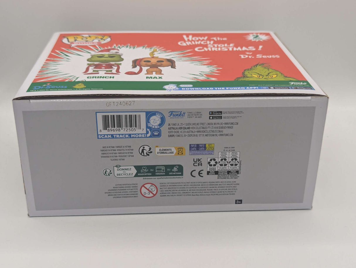 GRINCH AND MAX | How The Grinch Stole Christmas | Funko Pop! Books 2 Pack