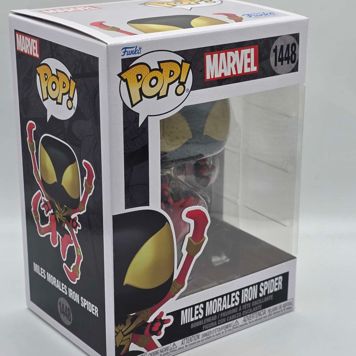 CHASE LE Miles Morales Iron Spider Funko Pop Bobblehead #1448 Marvel Spider-man · : Shop, Sell, Connect