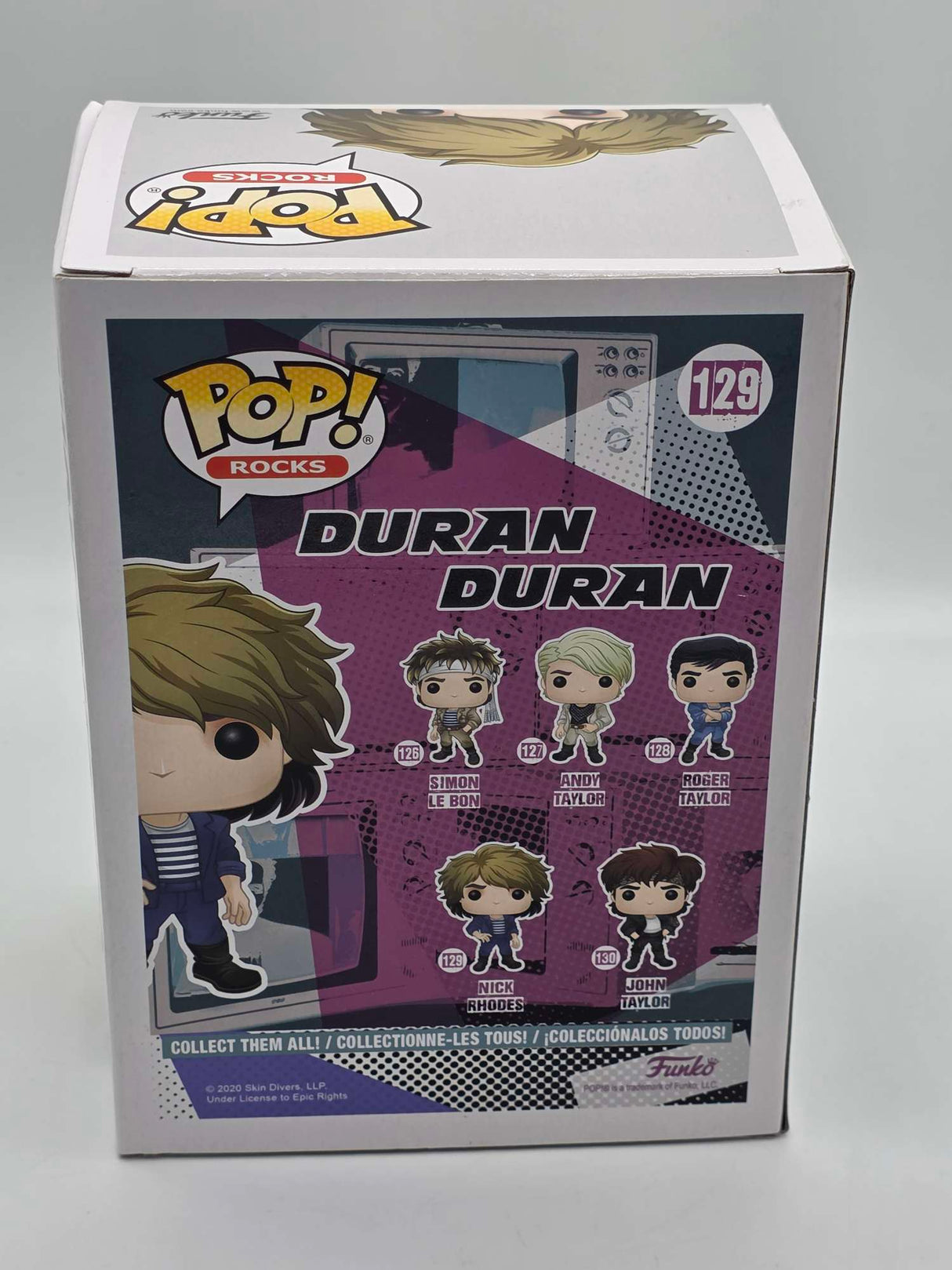 Damaged Box - Funko Pop Rocks - Duran Duran - Nick Rhodes #129