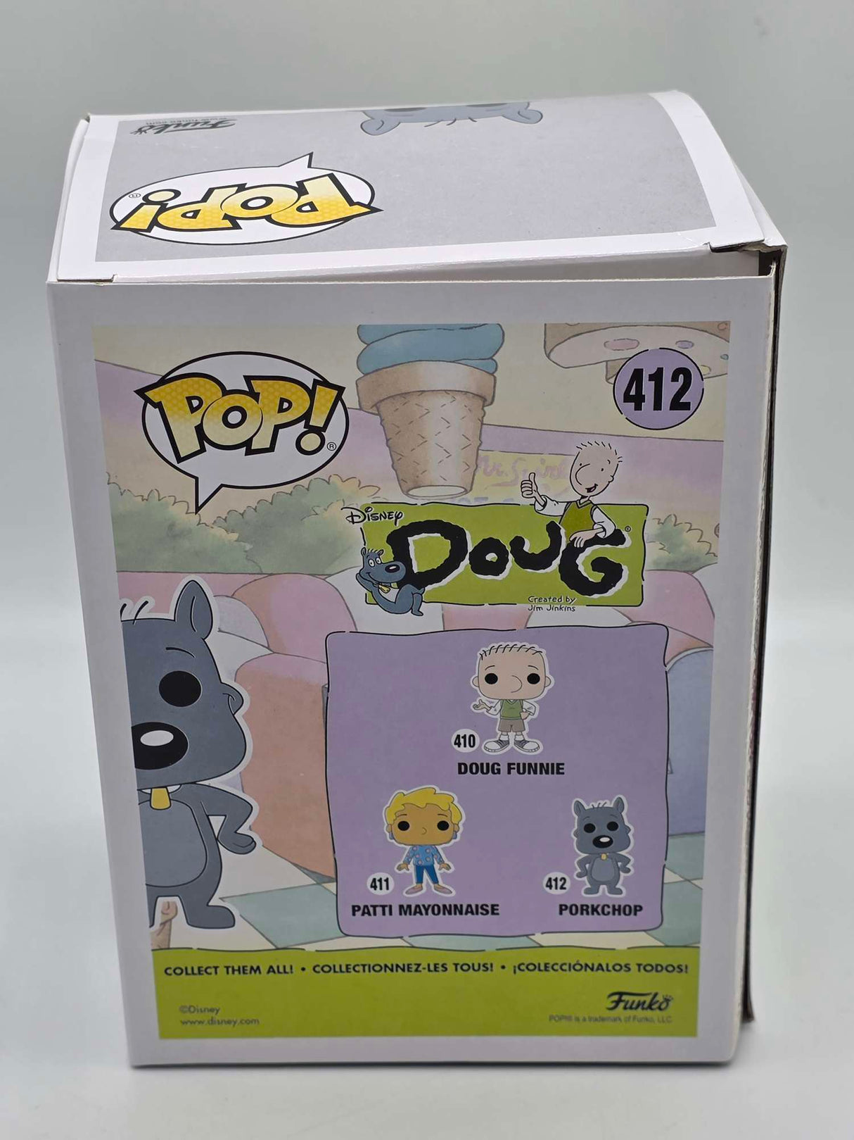 Damaged Box | Funko Pop Disney | Doug | Porkchop #412
