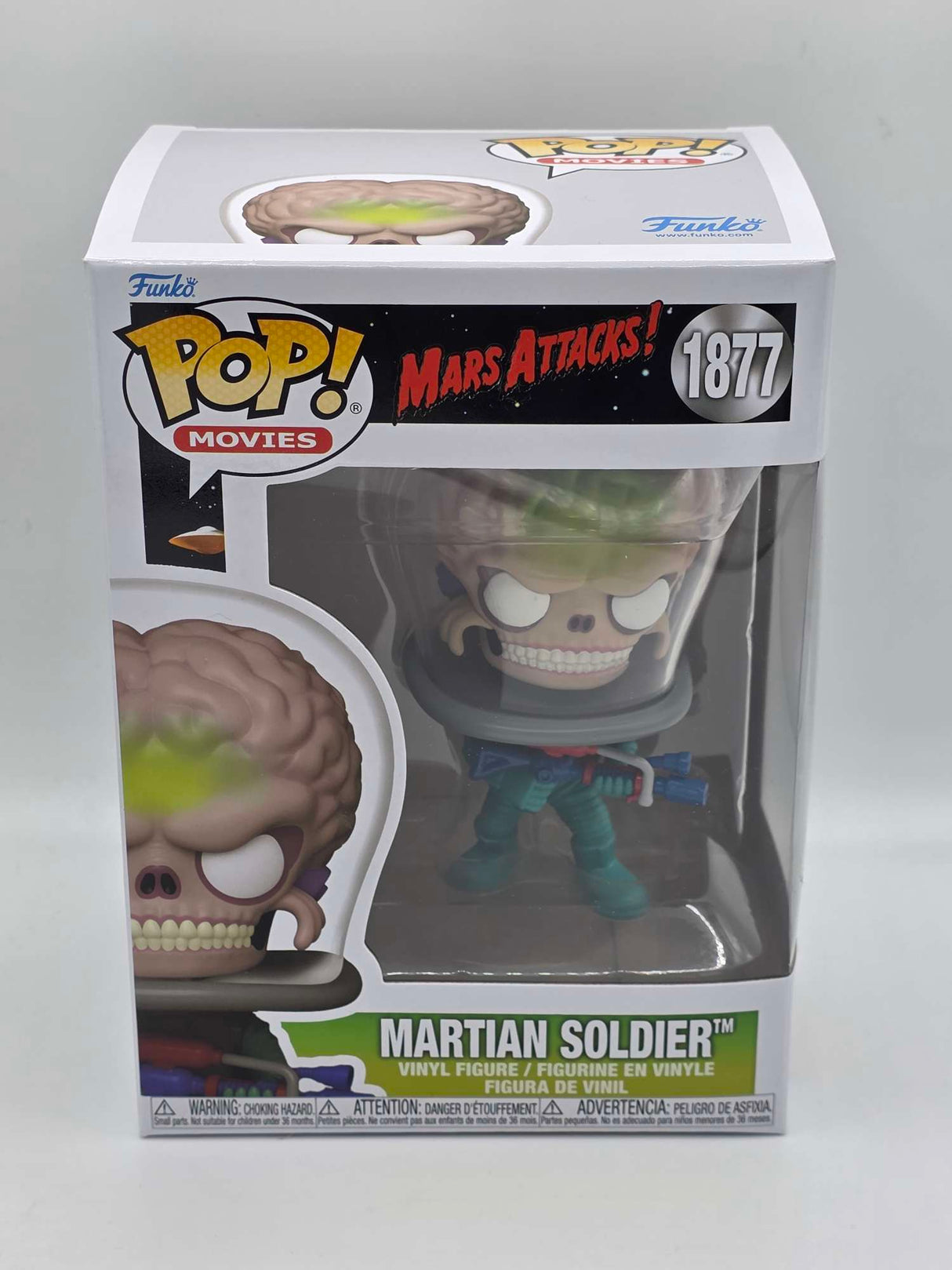MARTIAN SOLDIER WITH ATOMIC RAY GUN | Mars Attacks | Funko Pop Movies #1877