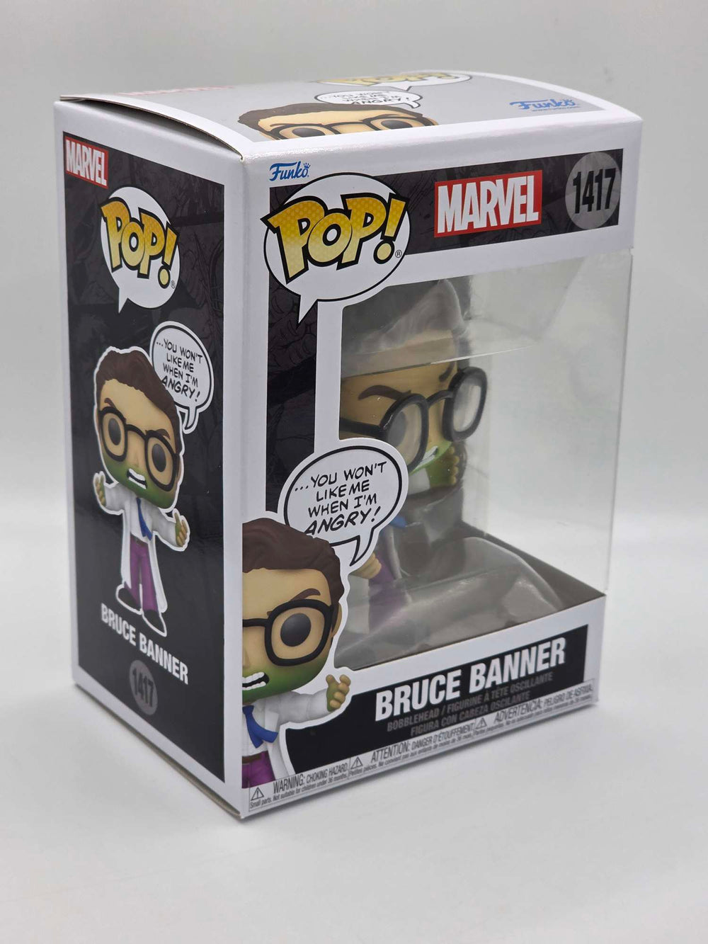BRUCE BANNER (DON'T MAKE ME ANGRY QUOTE) | Funko Pop Marvel #1417