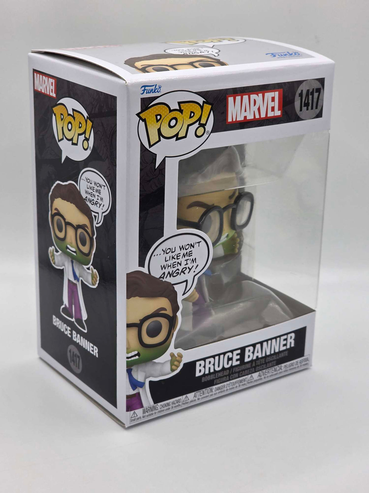 BRUCE BANNER (DON'T MAKE ME ANGRY QUOTE) | Funko Pop Marvel #1417