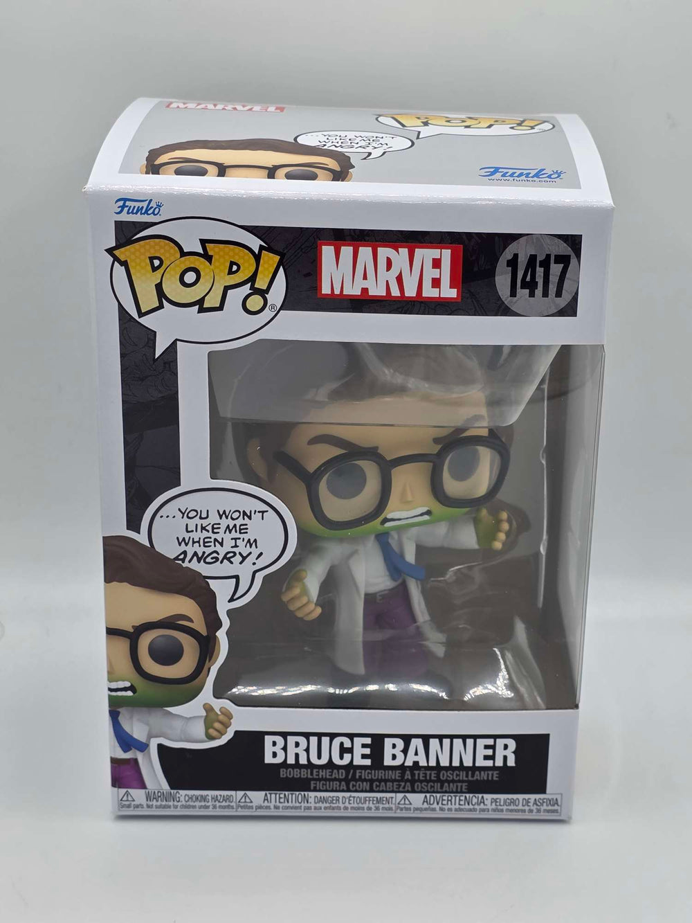 BRUCE BANNER (DON'T MAKE ME ANGRY QUOTE) | Funko Pop Marvel #1417