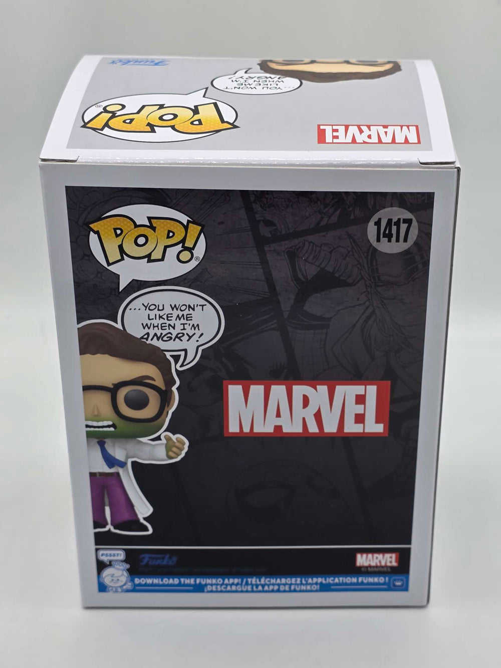 BRUCE BANNER (DON'T MAKE ME ANGRY QUOTE) | Funko Pop Marvel #1417