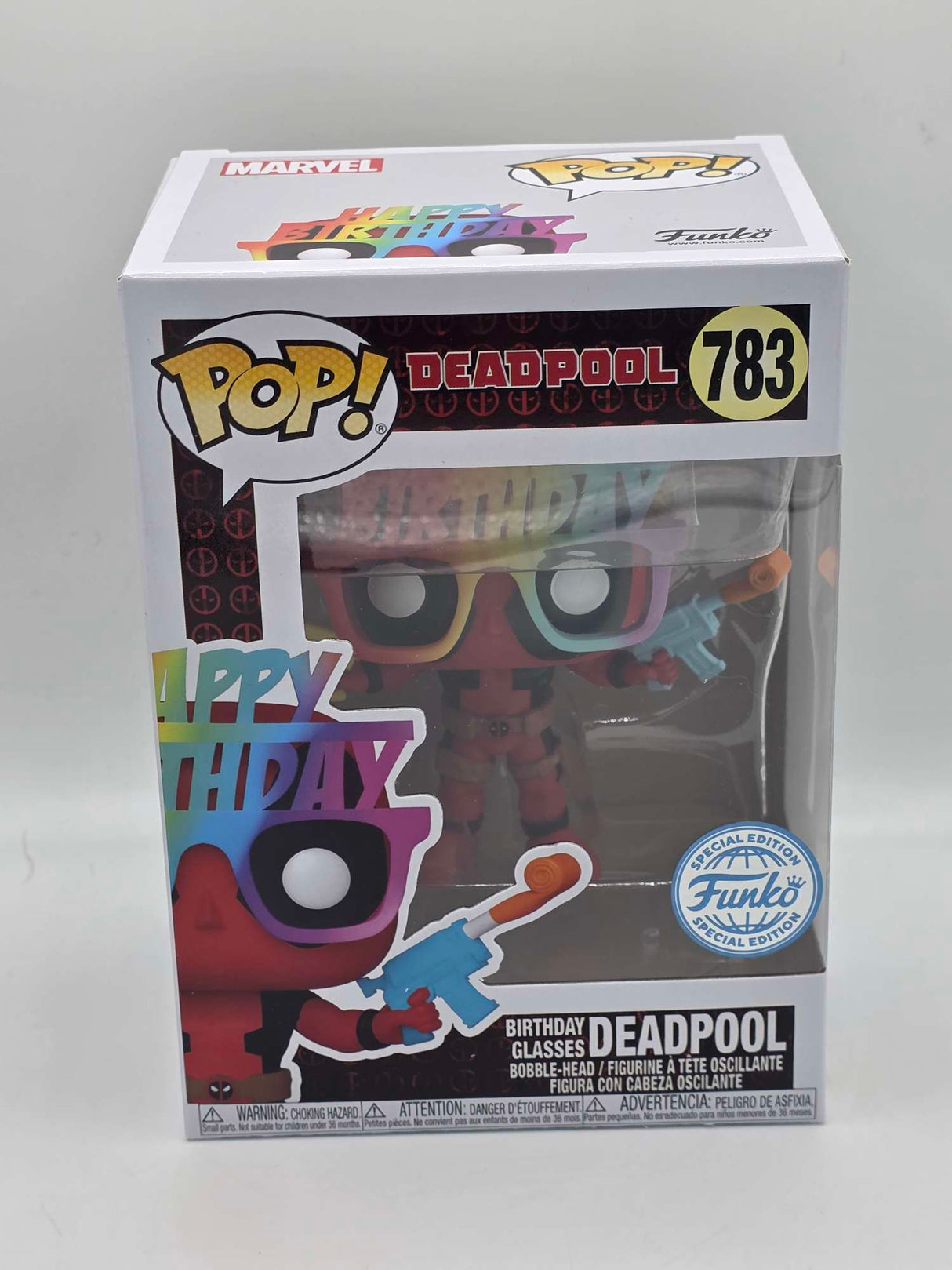 DEADPOOL (BIRTHDAY GLASSES) | Funko Pop Marvel #783