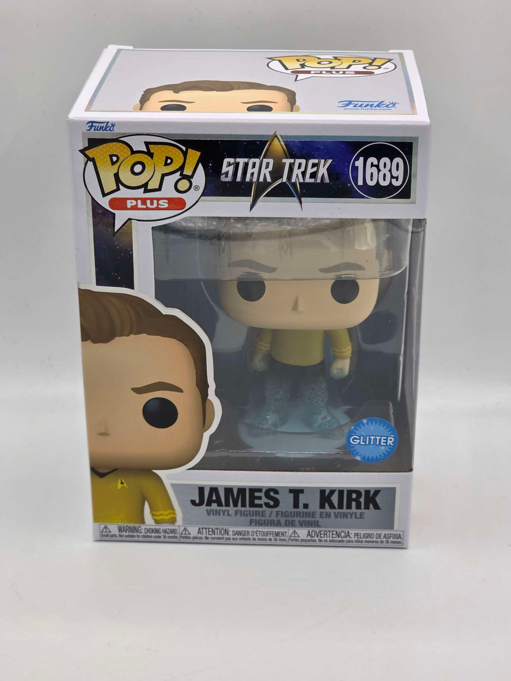 JAMES T. KIRK (TRANSPORTER) | Star Trek | Funko Pop Plus | Glitter #1689