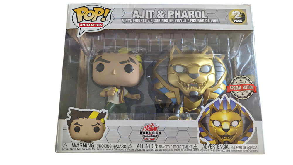 Damaged Box | Funko Pop Animation | Bakugan | Ajit and Pharol | 2 Pack