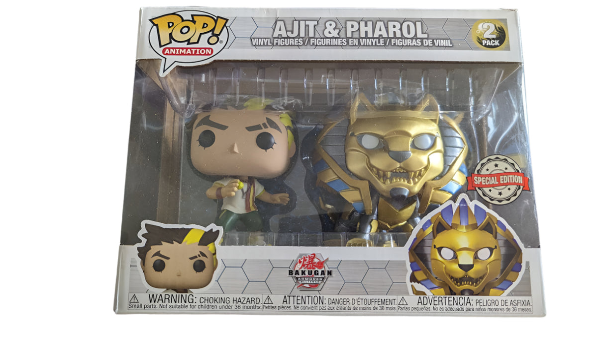 Damaged Box | Funko Pop Animation | Bakugan | Ajit and Pharol | 2 Pack