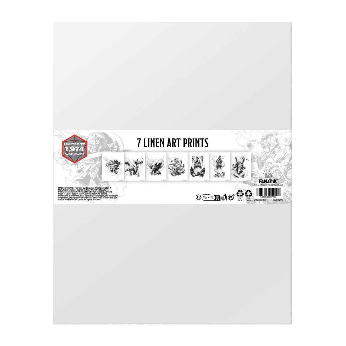 DUNGEONS & DRAGONS | Lithograph Set  | 7 Art Prints | Limited Edition