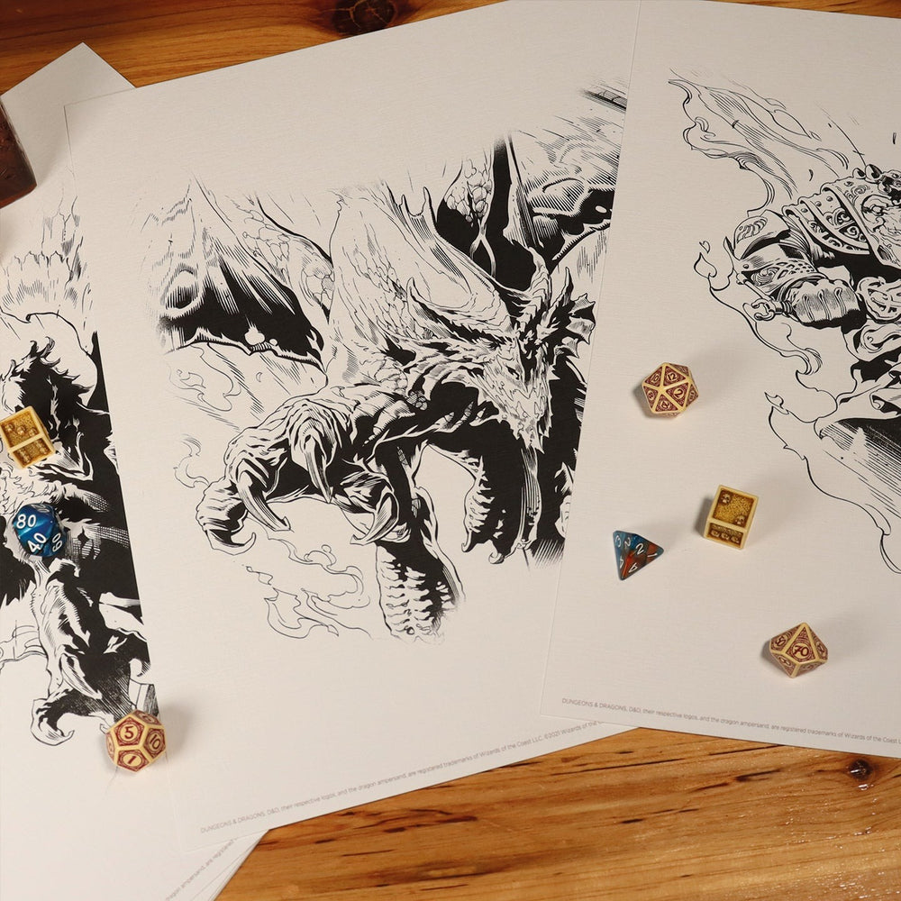 DUNGEONS & DRAGONS | Lithograph Set  | 7 Art Prints | Limited Edition