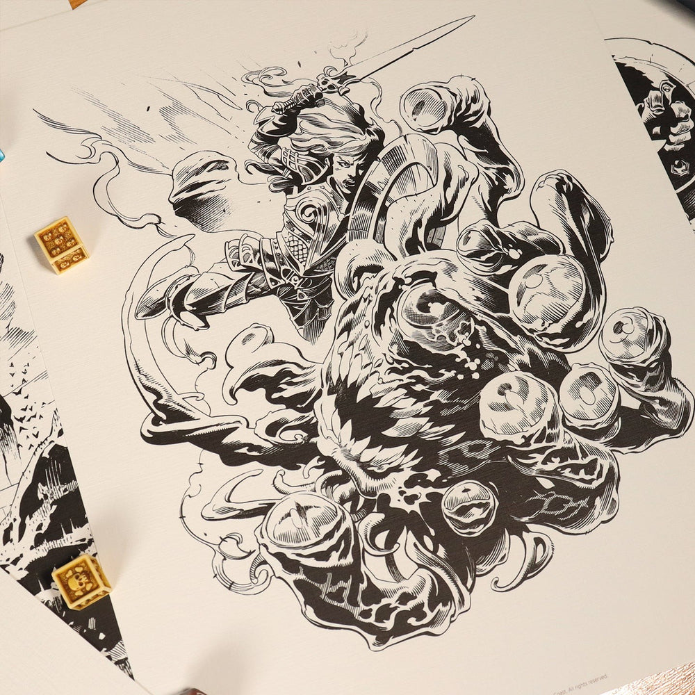 DUNGEONS & DRAGONS | Lithograph Set  | 7 Art Prints | Limited Edition