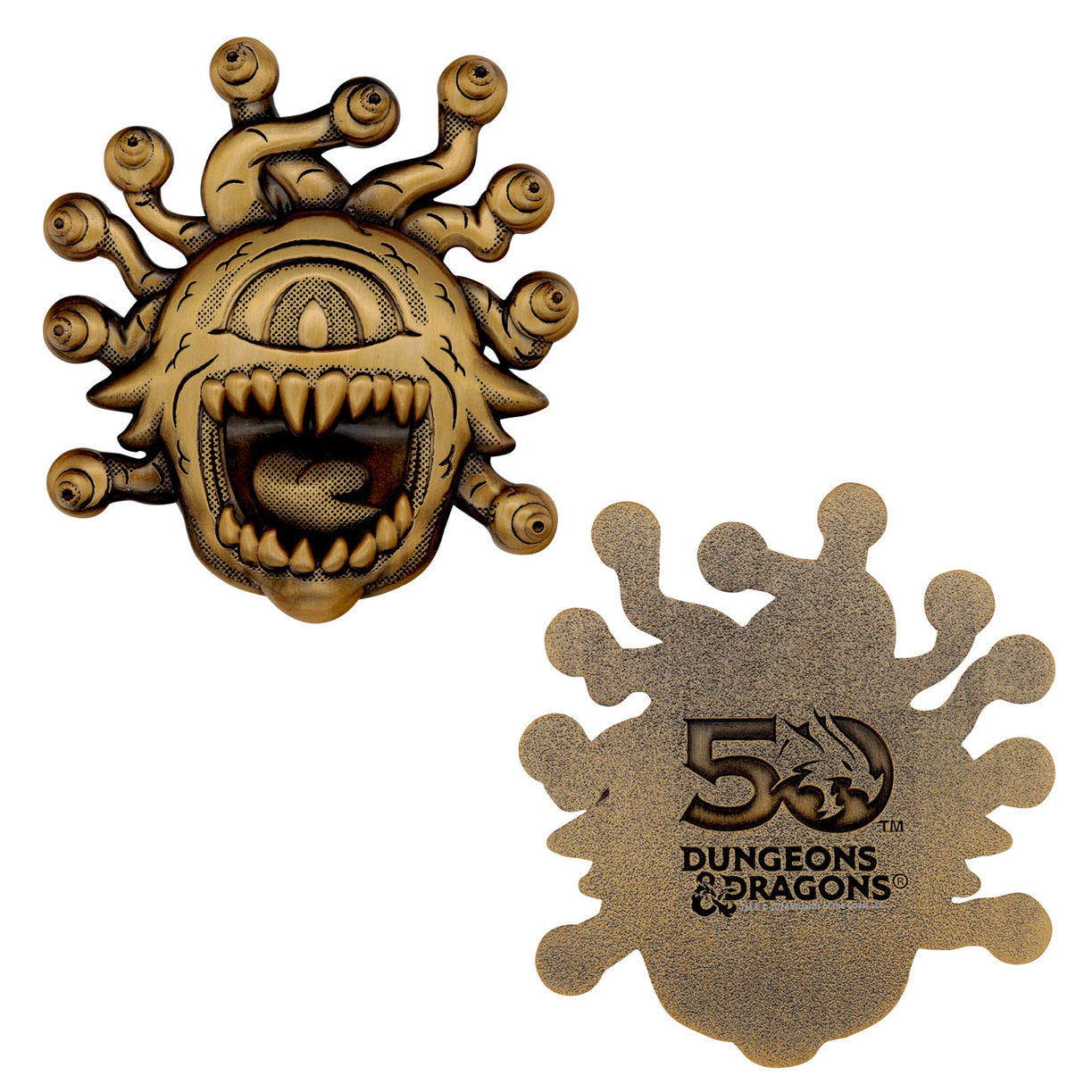 Dungeons & Dragons 50th Anniversary BEHOLDER Limited Edition Twin Medallion Set