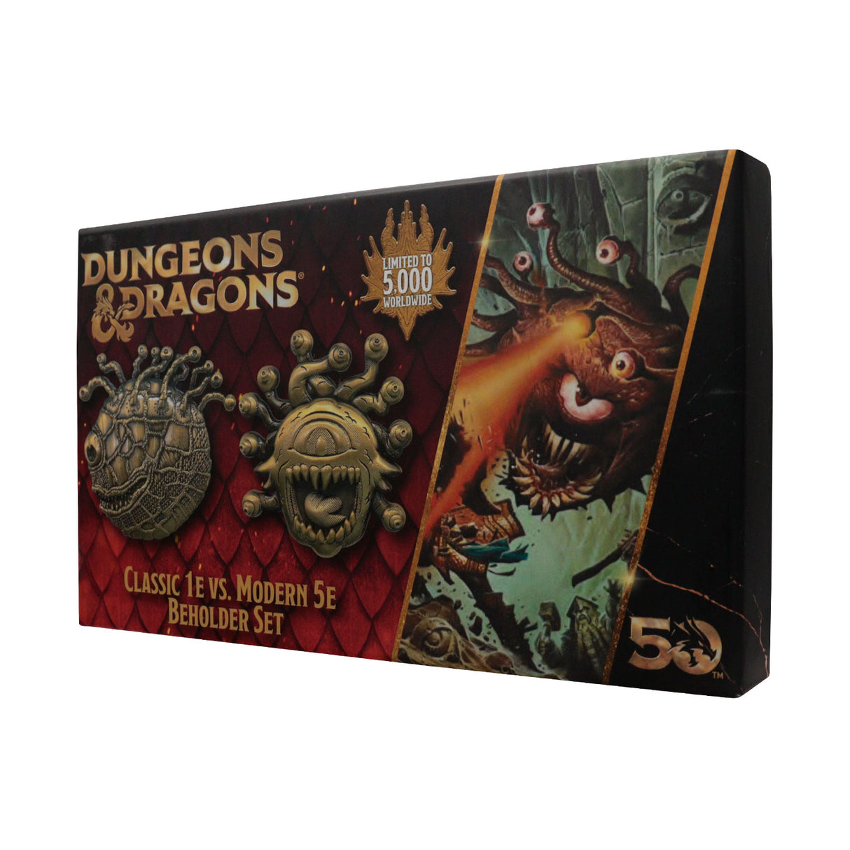 Dungeons & Dragons 50th Anniversary BEHOLDER Limited Edition Twin Medallion Set