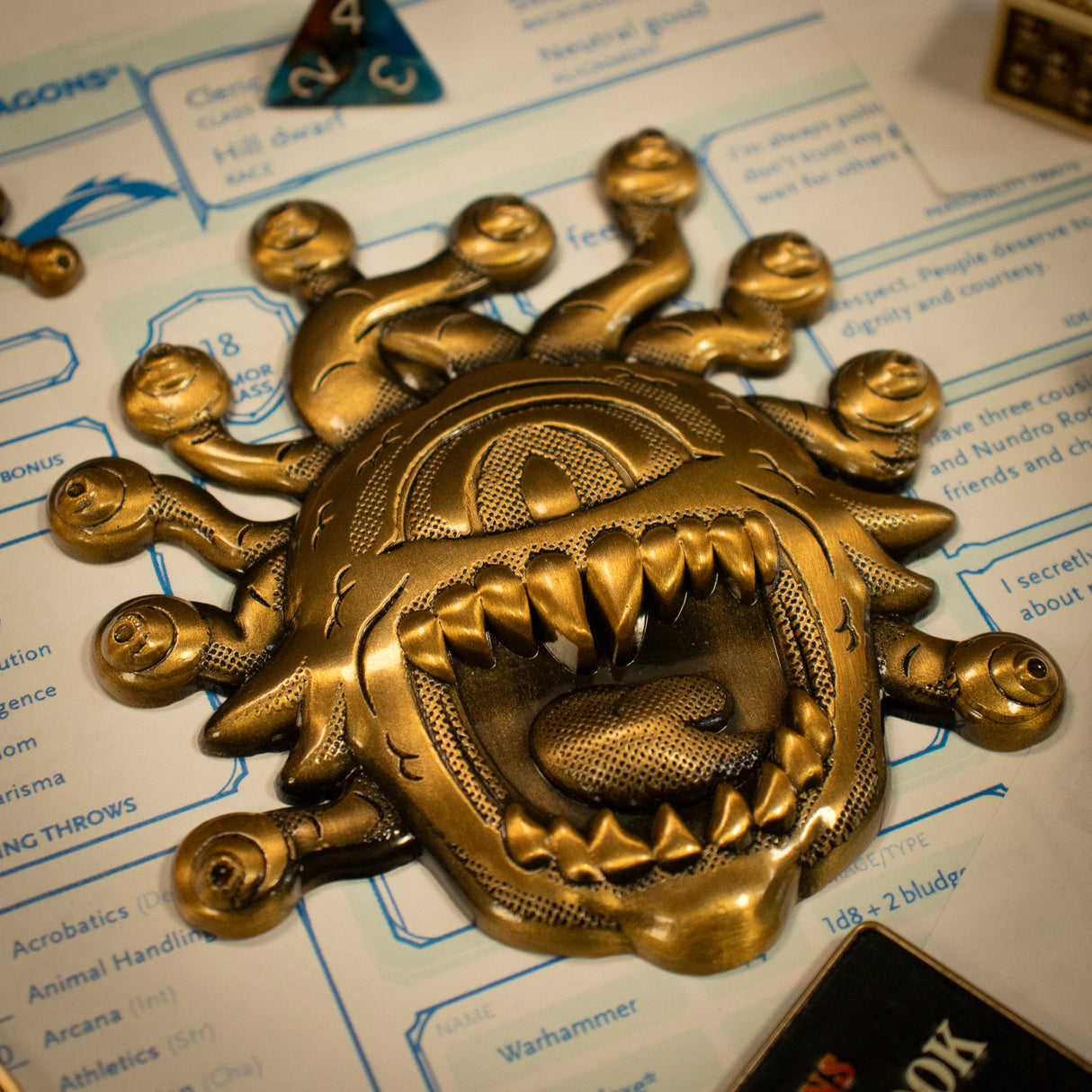 Dungeons & Dragons 50th Anniversary BEHOLDER Limited Edition Twin Medallion Set