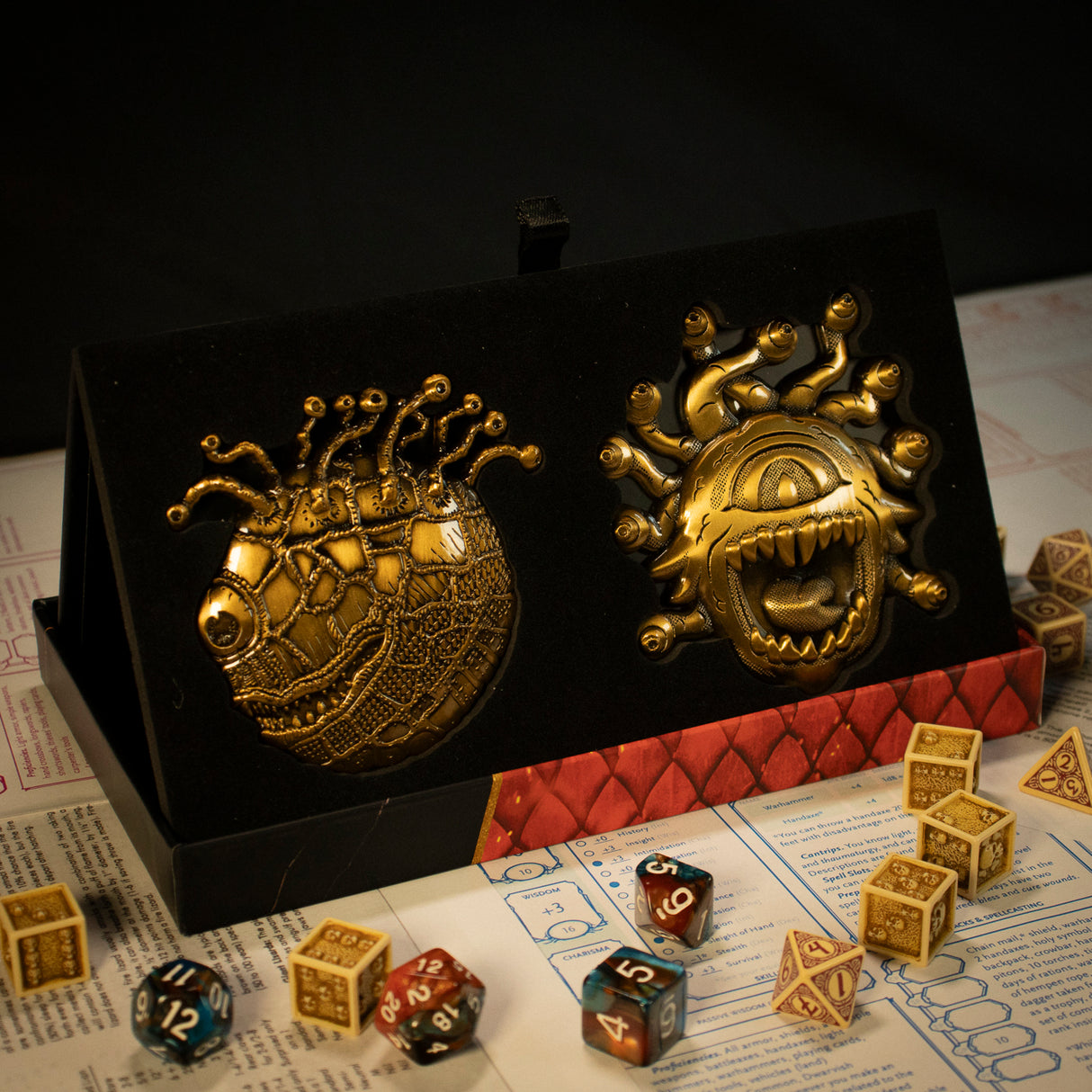 Dungeons & Dragons 50th Anniversary BEHOLDER Limited Edition Twin Medallion Set
