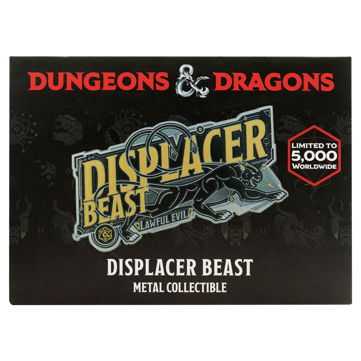 Dungeons & Dragons DISPLACER BEAST Limited Edition Collectible Metal Ingot