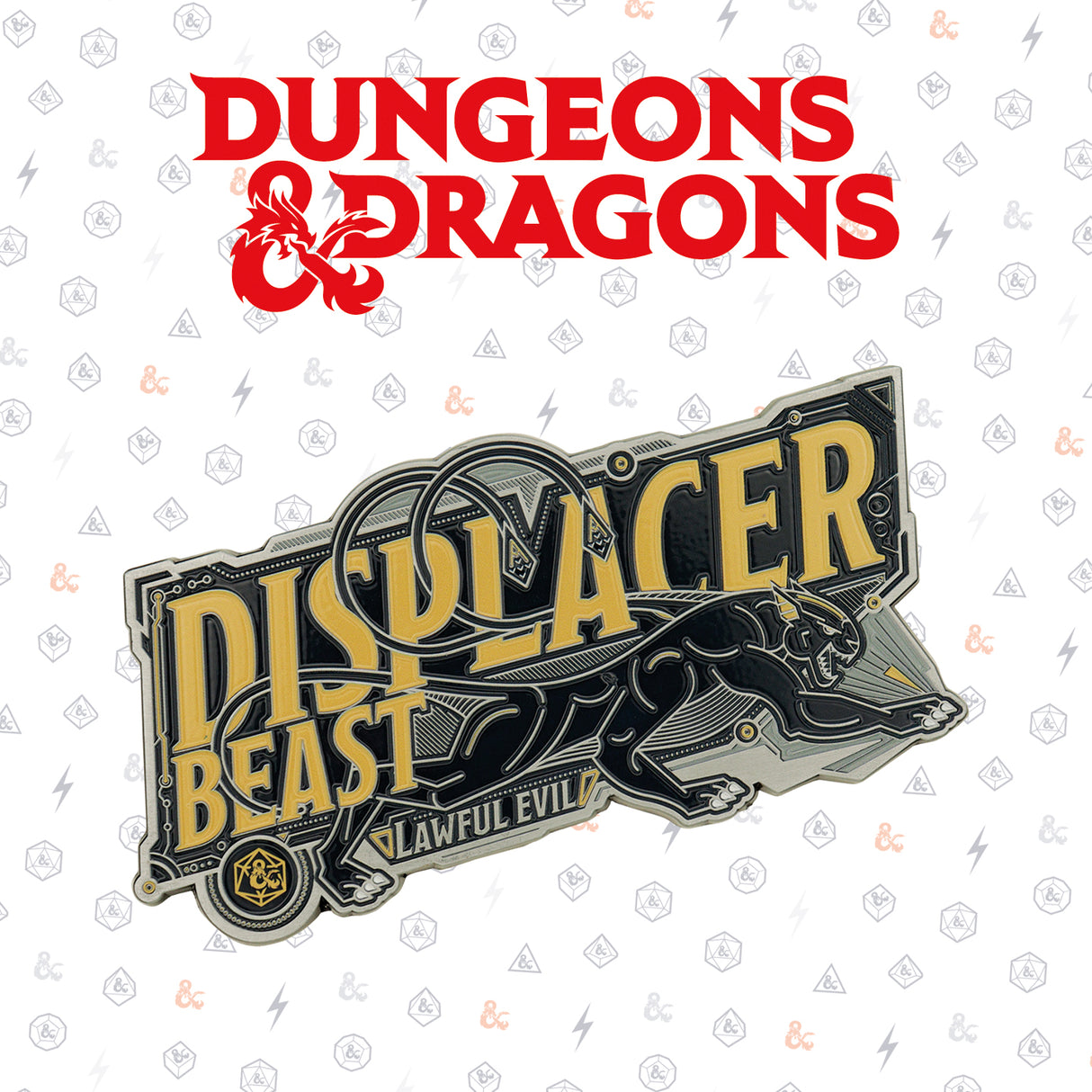 Dungeons & Dragons DISPLACER BEAST Limited Edition Collectible Metal Ingot