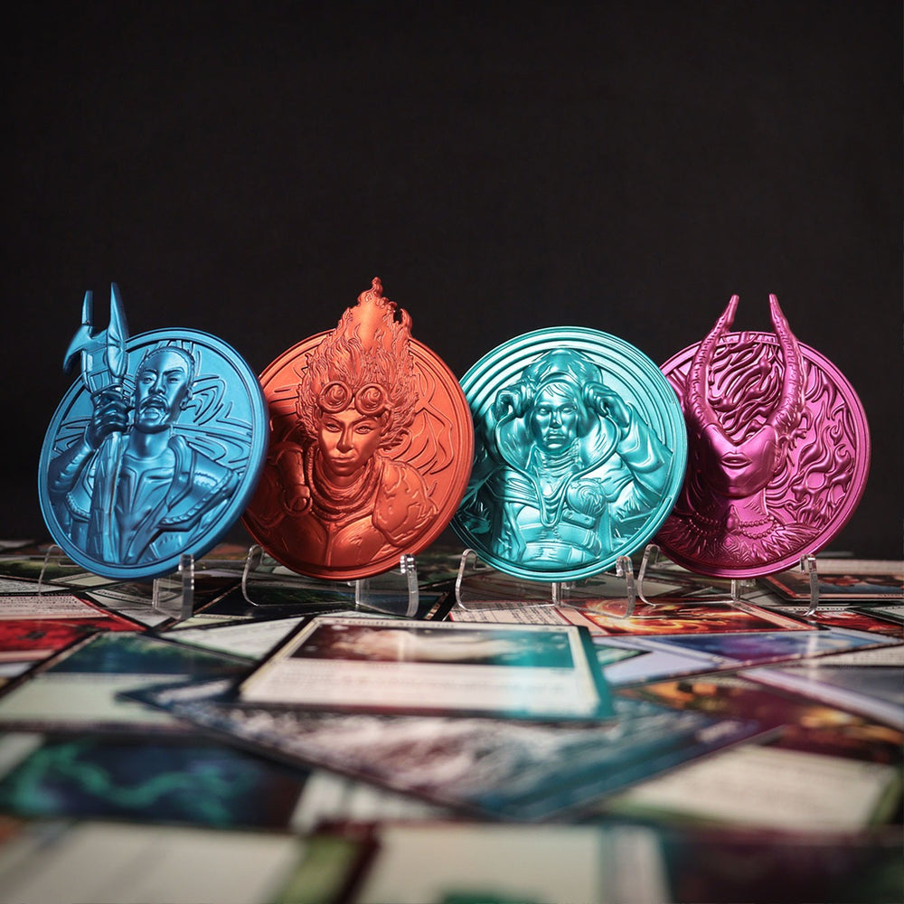 Magic the Gathering | PLANESWALKERS | Set of 4 Medallions | Collectible Limited Edition