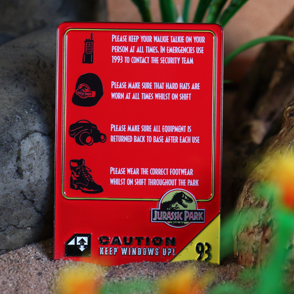 Jurassic Park | 30th Anniversary Replica Vehicle I.D. Card | Ingot Limited Edition