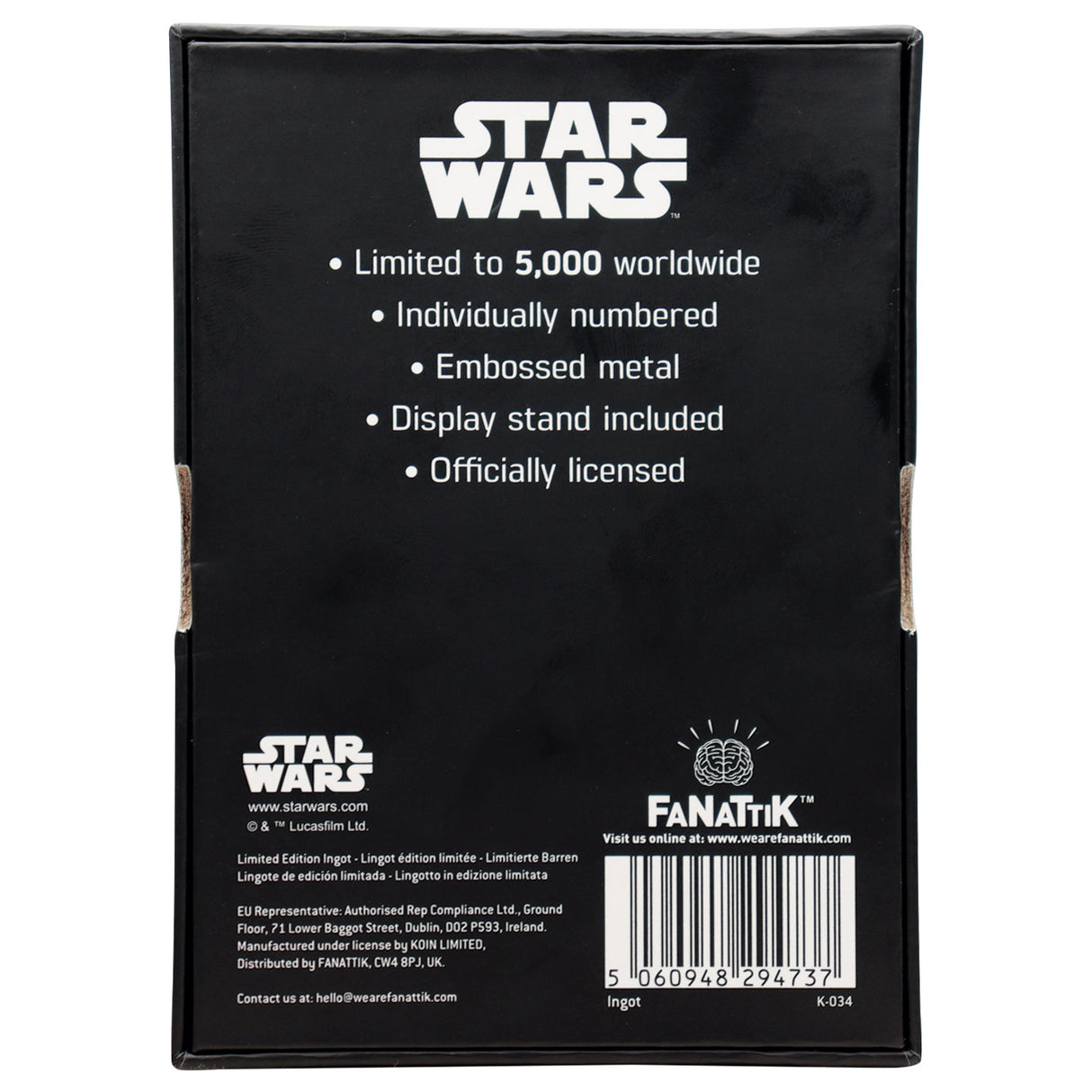 LANDO CALRISSIAN | Star Wars Ingot | Limited Edition