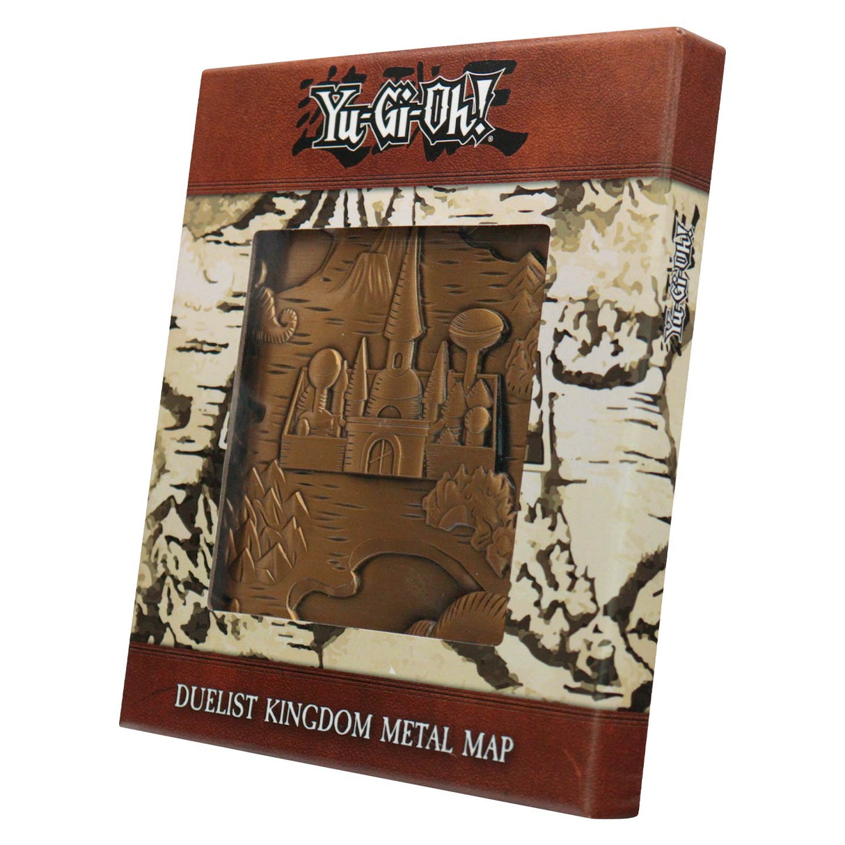 Yu-Gi-Oh! DUELIST KINGDOM Limited Edition Antique Gold Plated Collectible Metal Map