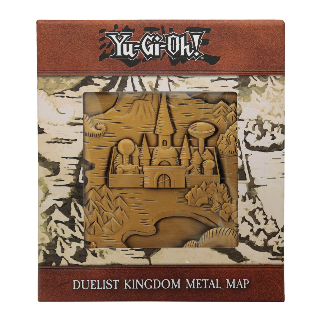 Yu-Gi-Oh! DUELIST KINGDOM Limited Edition Antique Gold Plated Collectible Metal Map