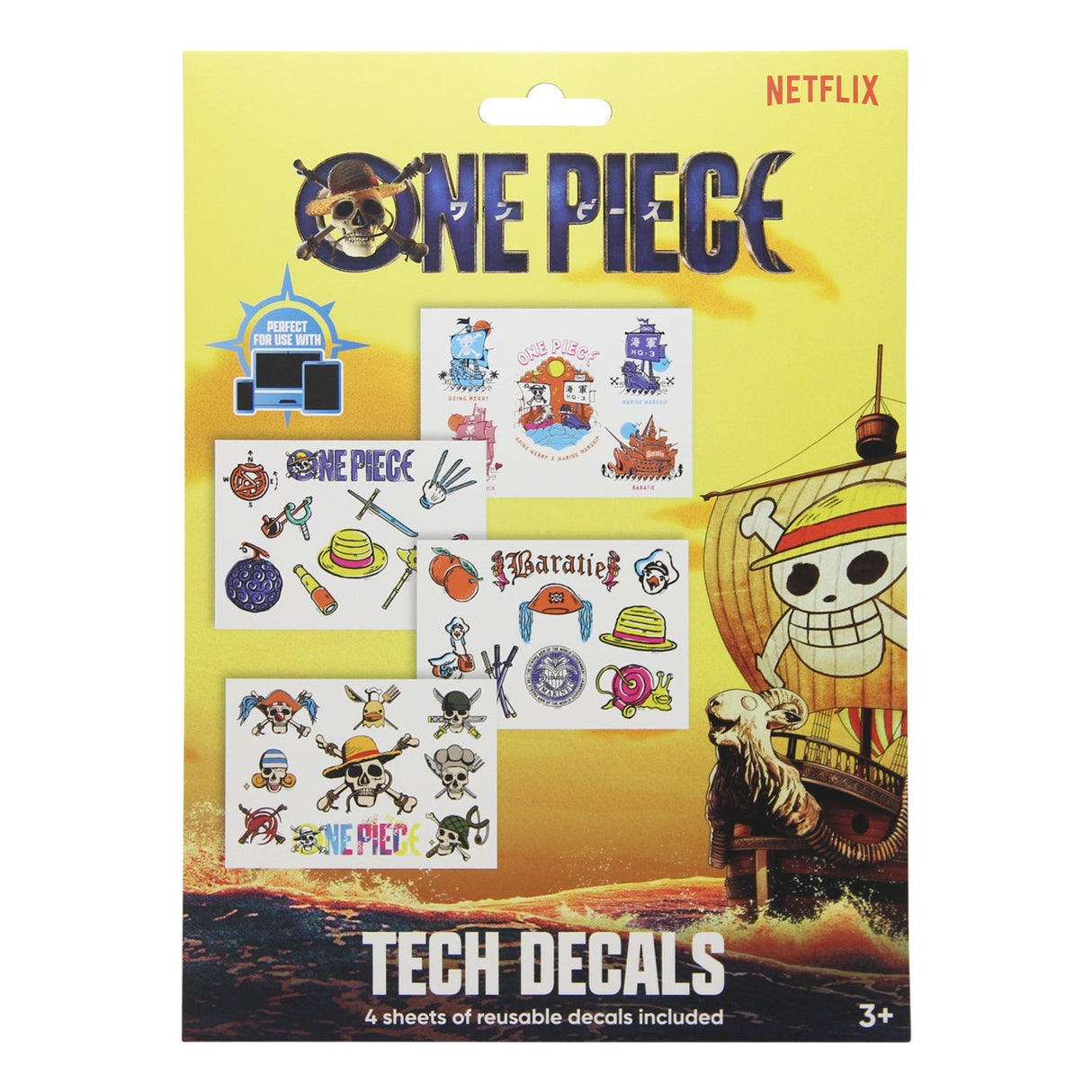 ONE PIECE | Gadget Tech Decals | 4 Sheets