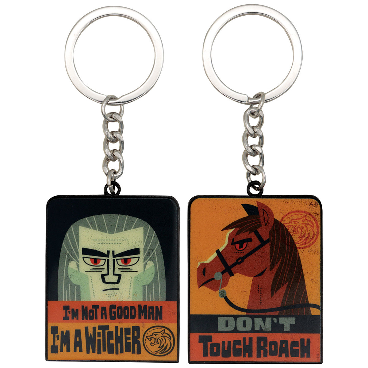 Fanattik The Witcher: GERALT OF RIVIA & ROACH Limited Edition Metal Keyring